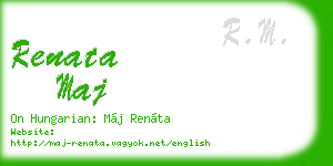 renata maj business card