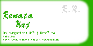 renata maj business card